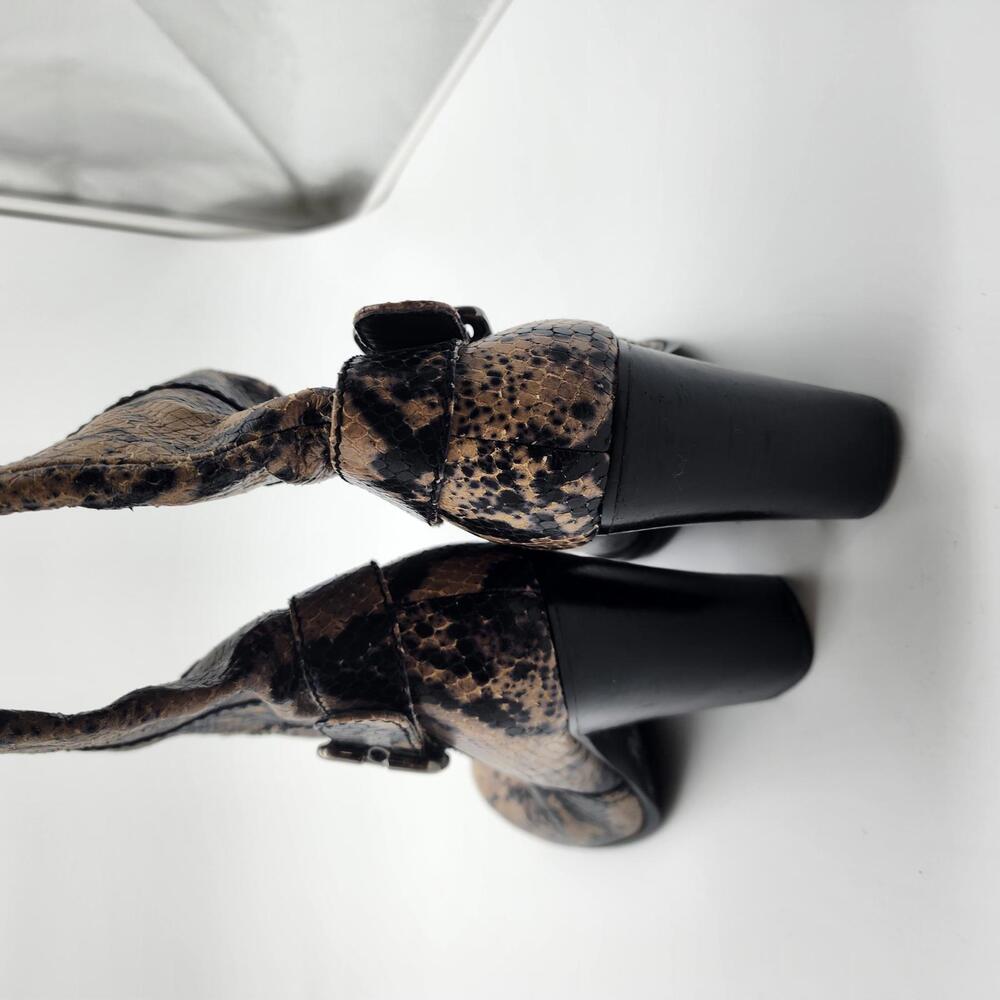 Flawless PAOLO textured snakeskin python boots le… - image 5